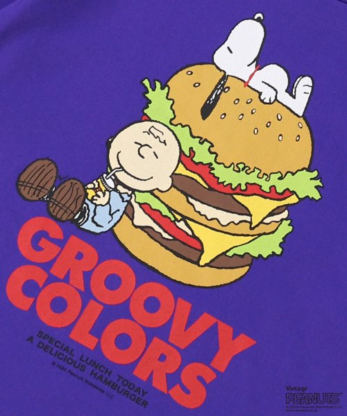GROOVY COLORS(グルービーカラーズ)/SNOOPY HUMBURGER Tシャツ/img06