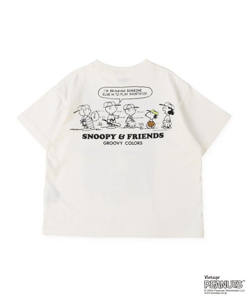 GROOVY COLORS(グルービーカラーズ)/SNOOPY BASEBALL Tシャツ/img01