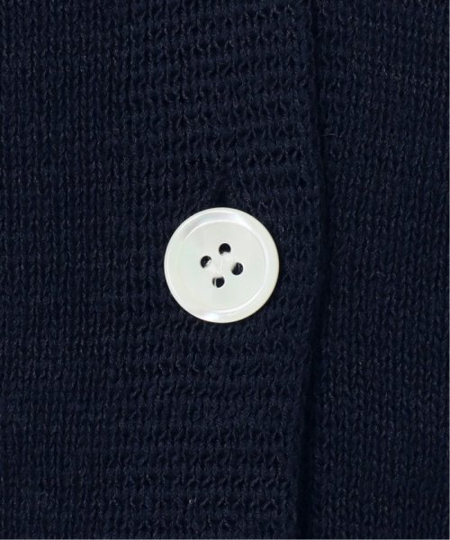 コットンナイロンテープヤーンカーディガン イエロー ベージュ 1/19 2/20 色あせ