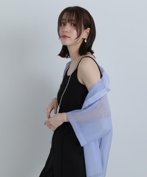 N Natural Beauty Basic(エヌナチュラルビューティベーシック)/クロップド半袖シアーシャツ/img28