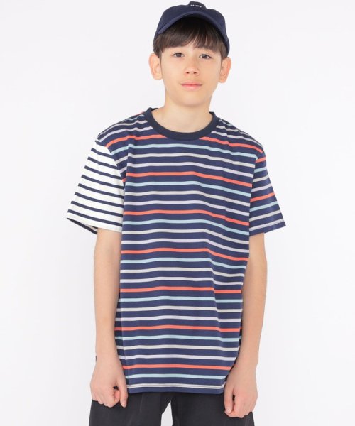 SHIPS KIDS(シップスキッズ)/SHIPS KIDS:140～160cm / オーガニック コットン ボーダー TEE/img13