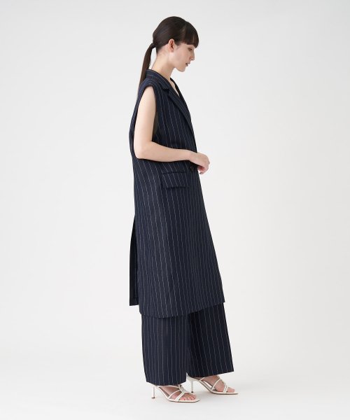 LANVIN COLLECTION(ランバンコレクション（レディス）)/【セットアップ対応商品】ピンストライプロングベスト/img10