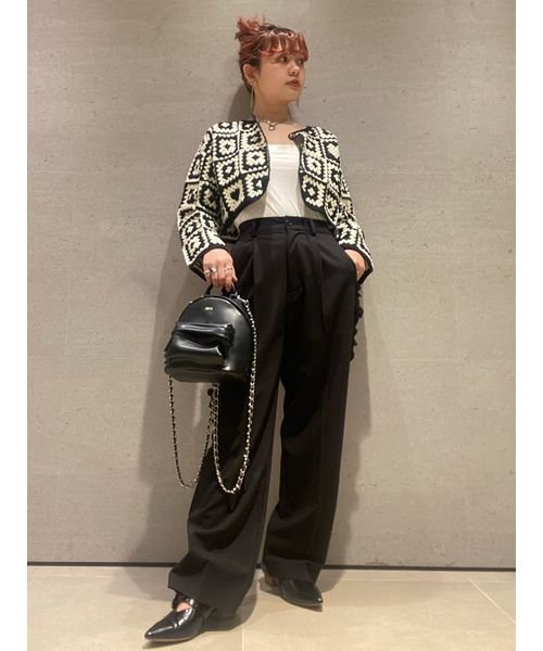 サイドフリルワイドパンツ 予めご了承ください