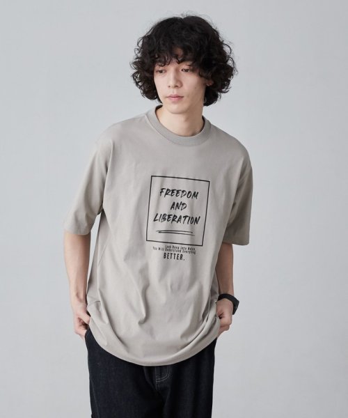 coen(coen)/【WELLTECT】boxロゴプリントTシャツ（WEB限定カラー）/img07