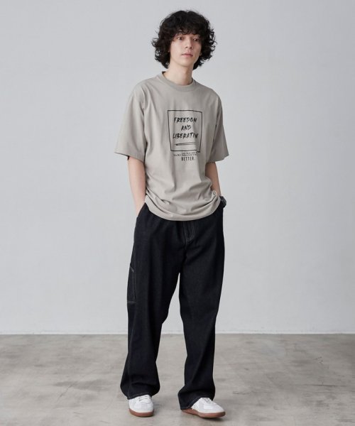 coen(coen)/【WELLTECT】boxロゴプリントTシャツ（WEB限定カラー）/img08