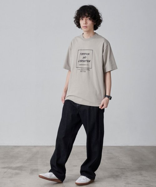 coen(coen)/【WELLTECT】boxロゴプリントTシャツ（WEB限定カラー）/img12