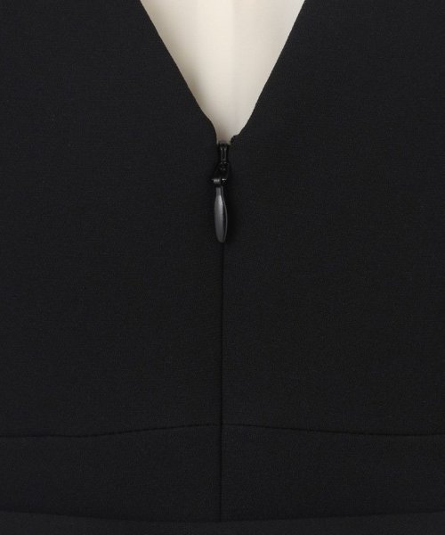 シアーラッフルロングドレス 