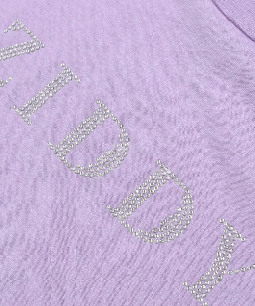 ZIDDY(ジディー)/ロゴラインストーン肩明きTシャツ(130~160cm)/img20