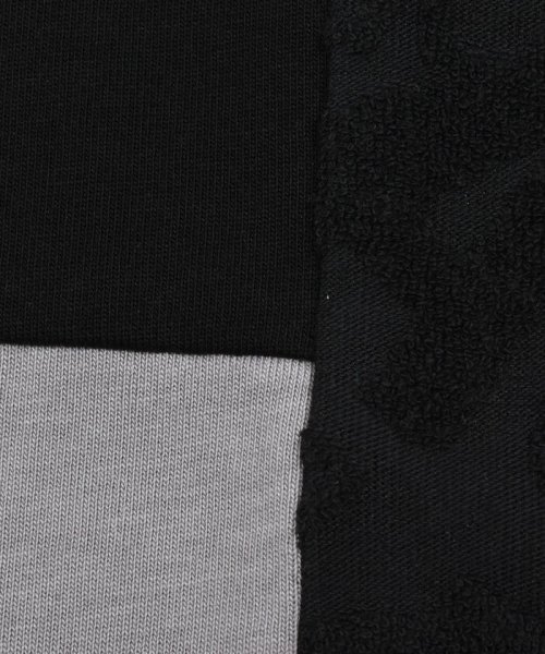 WASK(ワスク)/ロゴパイルジャガード切り替え天竺Tシャツ(100~160cm)/img07
