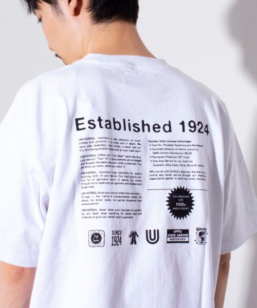 GLOSTER(GLOSTER)/【UNIVERSAL OVERALL/ユニバーサルオーバーオール】100th LIMITED プリントTシャツ/img11