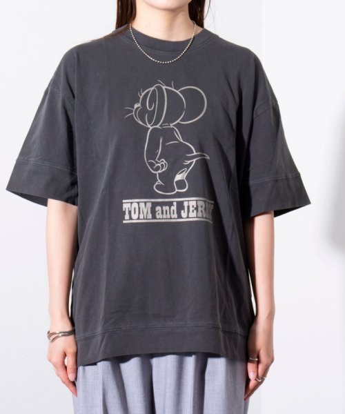 GLOSTER(GLOSTER)/【Disney】【TOM&JERRY】【WILD SPEED】 ピグメント加工 プリントTシャツ/img32