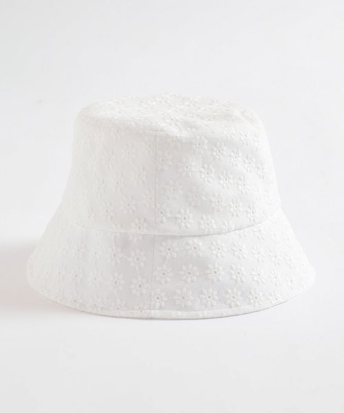 Honeys(ハニーズ)/バケットハット 帽子 ハット レディース レース ジャカード素材 白 黒 フェミニン /img25