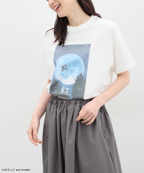 Honeys(ハニーズ)/『Ｅ．Ｔ．』／ゆるＴ トップス Ｔシャツ カットソー 綿100％ オーバーサイズ /img02