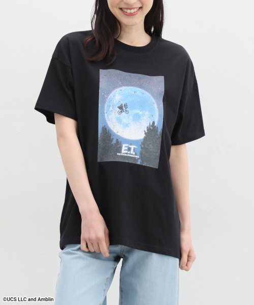 Honeys(ハニーズ)/『Ｅ．Ｔ．』／ゆるＴ トップス Ｔシャツ カットソー 綿100％ オーバーサイズ /img05