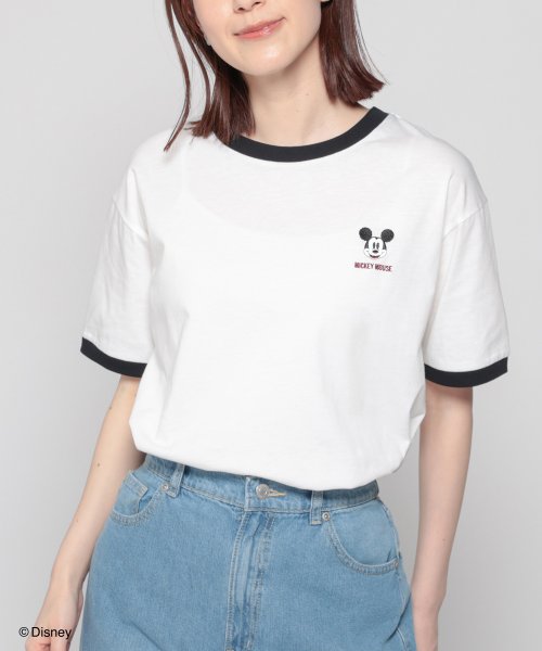 Honeys(ハニーズ)/ディズニー／Ｔシャツ Tシャツ レディース 半袖 キャラクター ミッキー ドナルド /img01