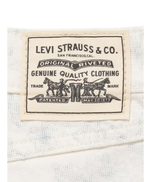 Levi's(リーバイス)/WELLTHREAD(R) 80S MOM ショートパンツ ホワイト ABSTRACT INDIGO/img12