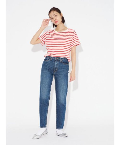 Levi's(リーバイス)/MARGOT ボーダーTシャツ レッド STRIPE CORAL RED/img09