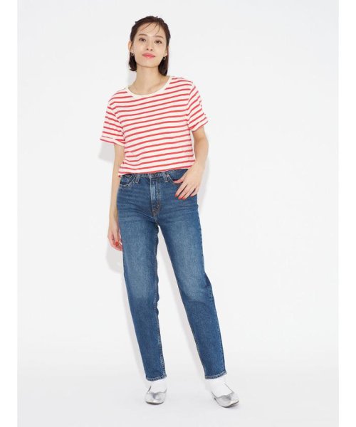 Levi's(リーバイス)/MARGOT ボーダーTシャツ レッド STRIPE CORAL RED/img11