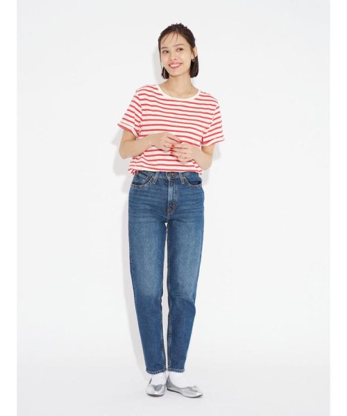 Levi's(リーバイス)/MARGOT ボーダーTシャツ レッド STRIPE CORAL RED/img12