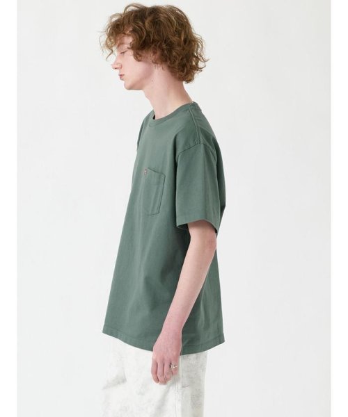 Levi's(リーバイス)/ヘビーウェイト ポケット Tシャツ グリーン DARK FOREST/img01