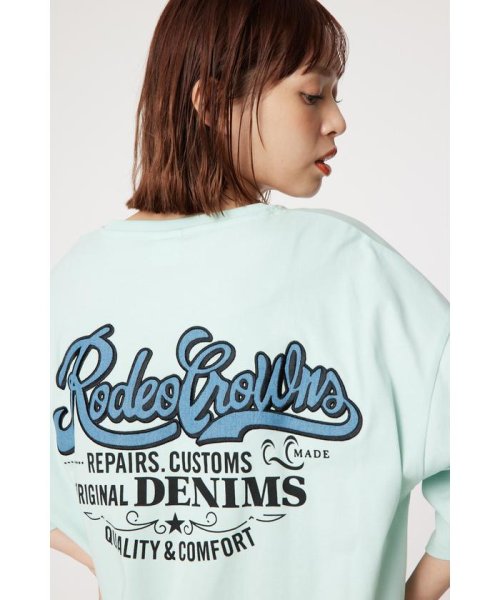 RODEO CROWNS WIDE BOWL(ロデオクラウンズワイドボウル)/デニムパッチTシャツ/img19