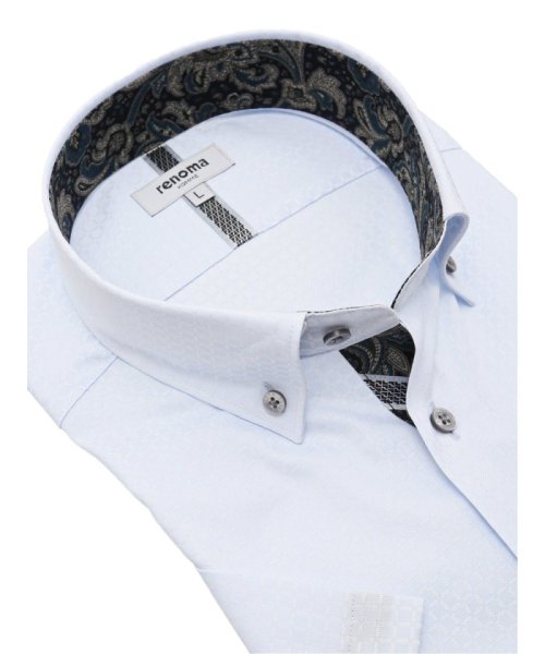 TAKA-Q(タカキュー)/形態安定 スタンダードフィット ショートボタンダウン半袖シャツ 半袖 シャツ メンズ ワイシャツ ビジネス ノーアイロン 形態安定 yシャツ 速乾/img01