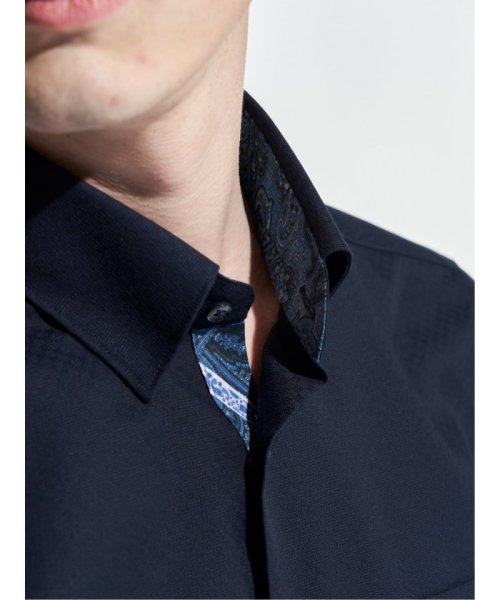 TAKA-Q(タカキュー)/形態安定 スタンダードフィット ショートレギュラーカラースナップダウン半袖シャツ 半袖 シャツ メンズ ワイシャツ ビジネス ノーアイロン 形態安定 yシャツ /img01