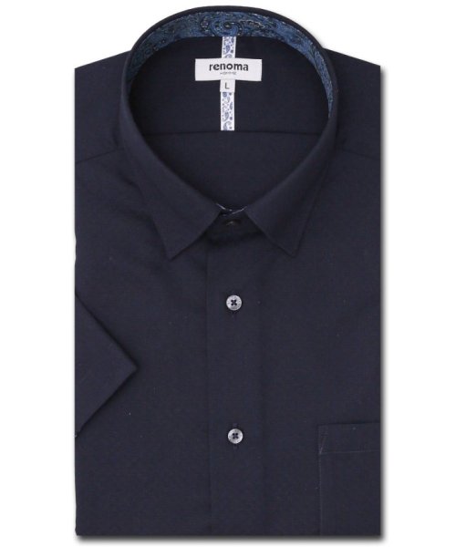 TAKA-Q(タカキュー)/形態安定 スタンダードフィット ショートレギュラーカラースナップダウン半袖シャツ 半袖 シャツ メンズ ワイシャツ ビジネス ノーアイロン 形態安定 yシャツ /img02