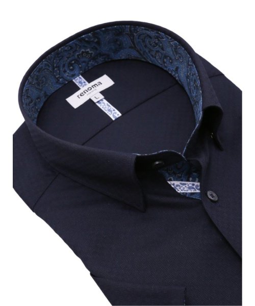 TAKA-Q(タカキュー)/形態安定 スタンダードフィット ショートレギュラーカラースナップダウン半袖シャツ 半袖 シャツ メンズ ワイシャツ ビジネス ノーアイロン 形態安定 yシャツ /img03