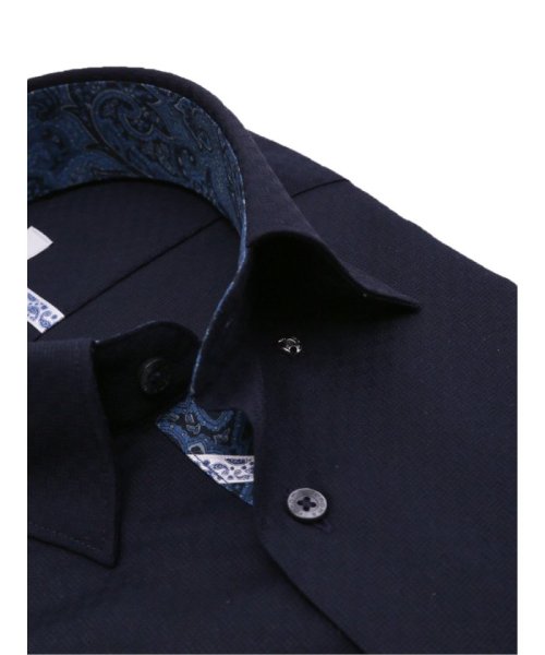 TAKA-Q(タカキュー)/形態安定 スタンダードフィット ショートレギュラーカラースナップダウン半袖シャツ 半袖 シャツ メンズ ワイシャツ ビジネス ノーアイロン 形態安定 yシャツ /img04