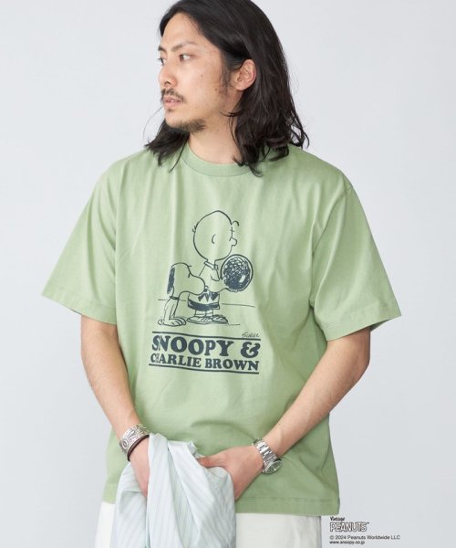 SHIPS MEN(シップス　メン)/ SHIPS: VINTAGE PEANUTS スヌーピー プリント Tシャツ 24SS/img20