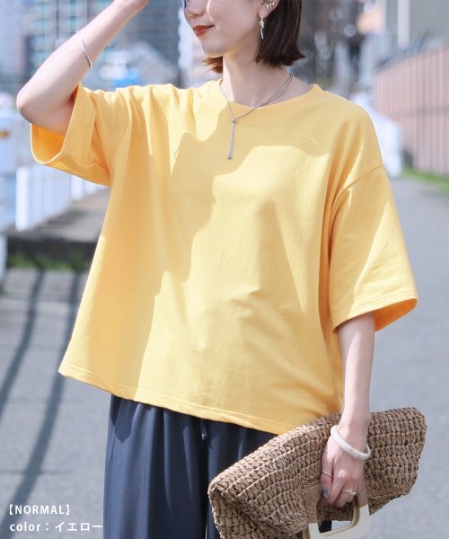 reca(レカ)/【丈短めTYPE】ゆったりベーシックTシャツ(R24120－k)/img07