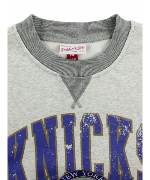 Mitchell & Ness(ミッチェルアンドネス)/ニックス プレミアム フリースクルー ヴィンテージロゴ NBA PREMIUM FLEECE CREW VINTAGE LOGO KNICKS/img02