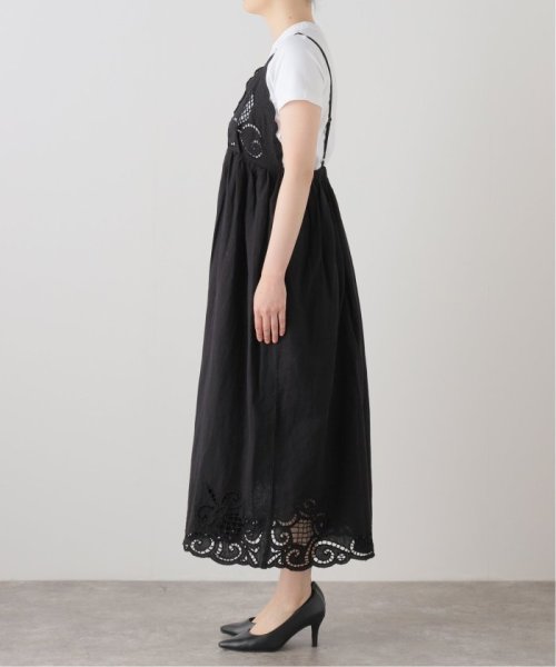 SLOBE IENA(スローブ　イエナ)/crinkle crinkle crinkle linen cotton embroidery cami dress/img01