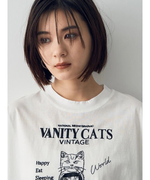 YECCA VECCA(イェッカ　ヴェッカ)/【DOLL UP OOPS】VANITY CAT Tee/img12
