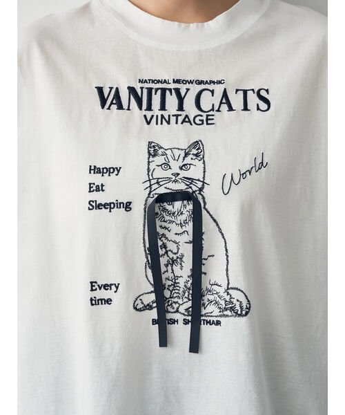 YECCA VECCA(イェッカ　ヴェッカ)/【DOLL UP OOPS】VANITY CAT Tee/img13