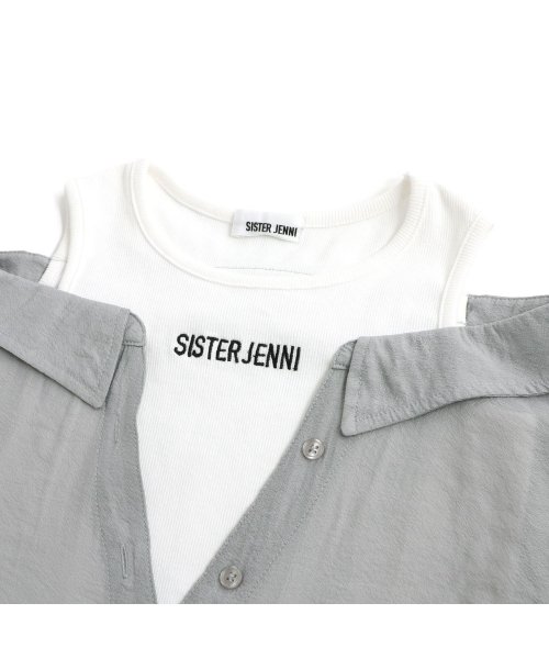 SISTER JENNI(シスタージェニィ)/肩あきドッキングシアーシャツ/img12