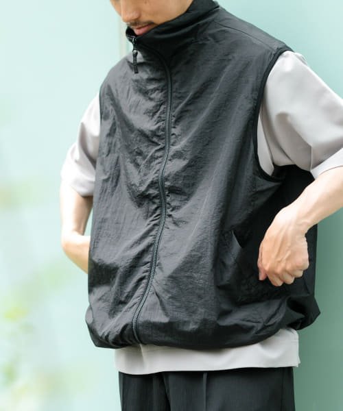 ITEMS URBANRESEARCH(アイテムズアーバンリサーチ（メンズ）)/メッシュライニング Zip Upナイロンベスト/img02