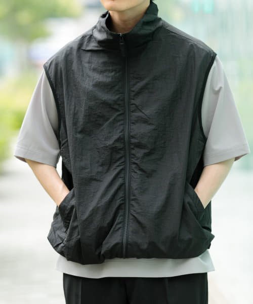 ITEMS URBANRESEARCH(アイテムズアーバンリサーチ（メンズ）)/メッシュライニング Zip Upナイロンベスト/img04