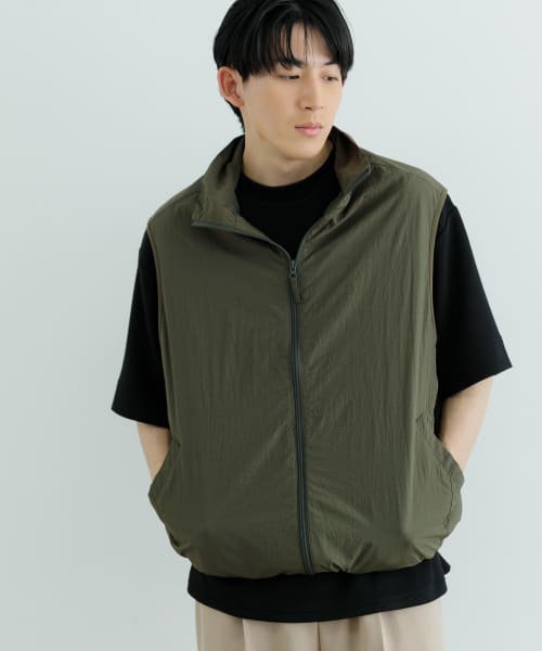 ITEMS URBANRESEARCH(アイテムズアーバンリサーチ（メンズ）)/メッシュライニング Zip Upナイロンベスト/img20