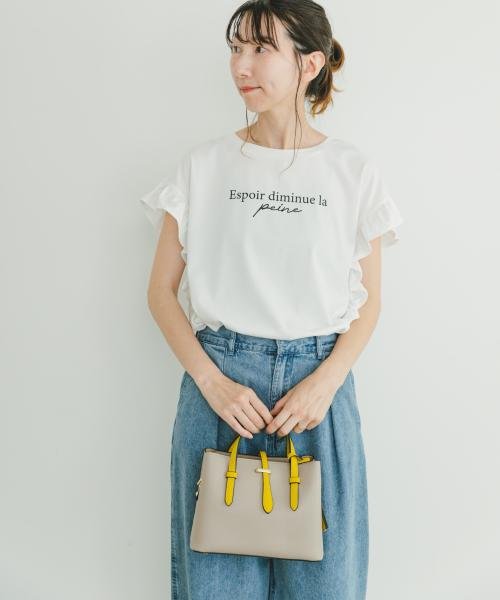 ITEMS URBANRESEARCH(アイテムズ アーバンリサーチ（レディース）)/ソデタックロゴTシャツ/img03