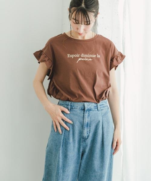 ITEMS URBANRESEARCH(アイテムズ アーバンリサーチ（レディース）)/ソデタックロゴTシャツ/img13