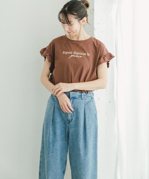 ITEMS URBANRESEARCH(アイテムズ アーバンリサーチ（レディース）)/ソデタックロゴTシャツ/img14