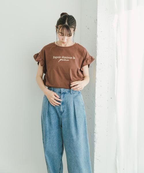 ITEMS URBANRESEARCH(アイテムズ アーバンリサーチ（レディース）)/ソデタックロゴTシャツ/img16