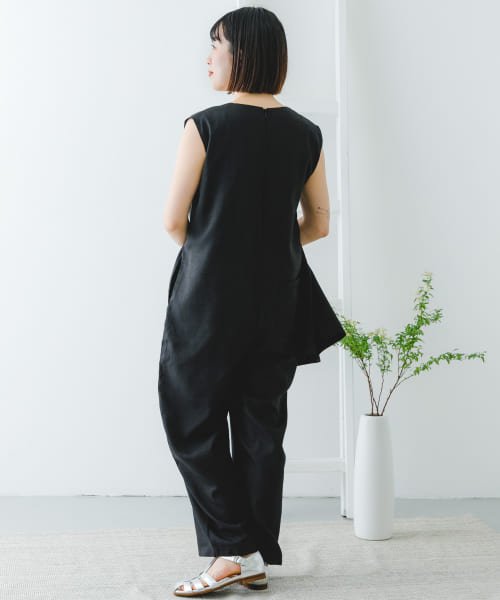 ITEMS URBANRESEARCH(アイテムズ アーバンリサーチ（レディース）)/【予約】『セットアップ対応』リネンライクオールインワン/img02