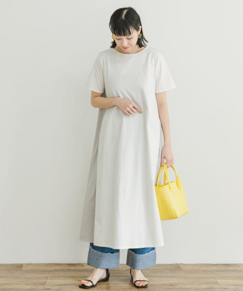 ITEMS URBANRESEARCH(アイテムズ アーバンリサーチ（レディース）)/切り替えTシャツワンピース/img01