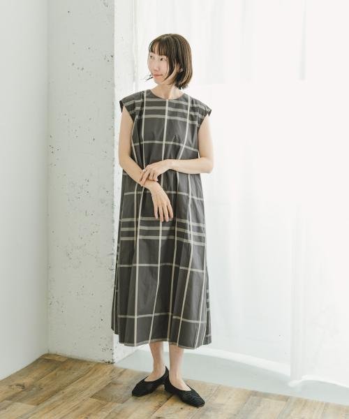 ITEMS URBANRESEARCH(アイテムズ アーバンリサーチ（レディース）)/【予約】チェックフレアワンピース/img02