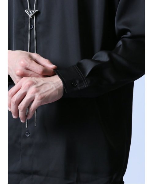 semanticdesign(セマンティックデザイン)/チェーンループタイ付き レギュラーカラー長袖シャツ/img18