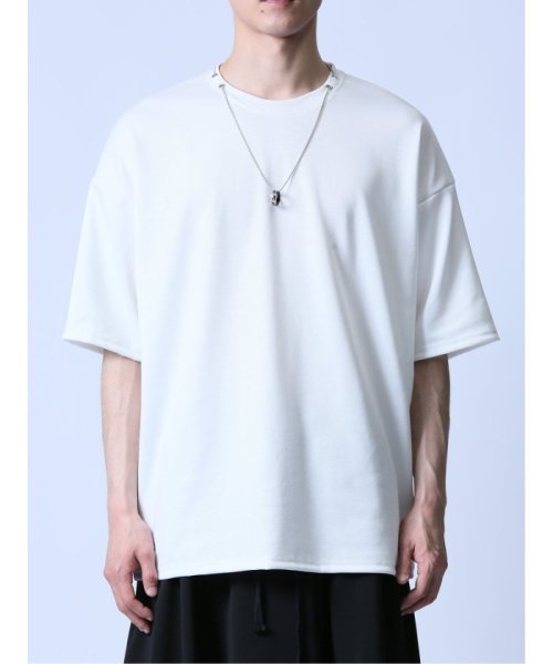 semanticdesign(セマンティックデザイン)/ネックレス付き クルーネック半袖Tシャツ/img04