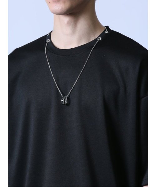 semanticdesign(セマンティックデザイン)/ネックレス付き クルーネック半袖Tシャツ/img16